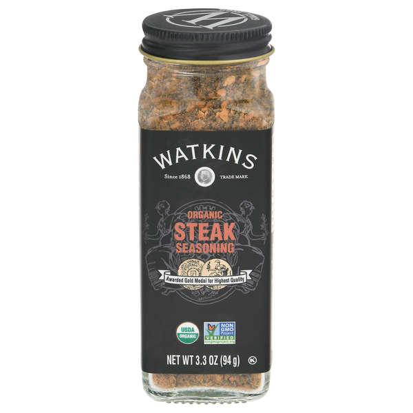 Spices & Seasonings Watkins Seasoning, Organic, Steak hero