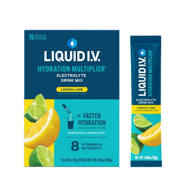 Liquid I.V. Electrolyte Drink Mix, Lemon Lime hero