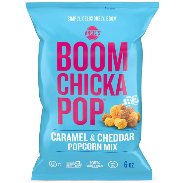 Popcorn & Jerky Angie's BOOMCHICKAPOP Caramel & Cheddar Popcorn Mix hero