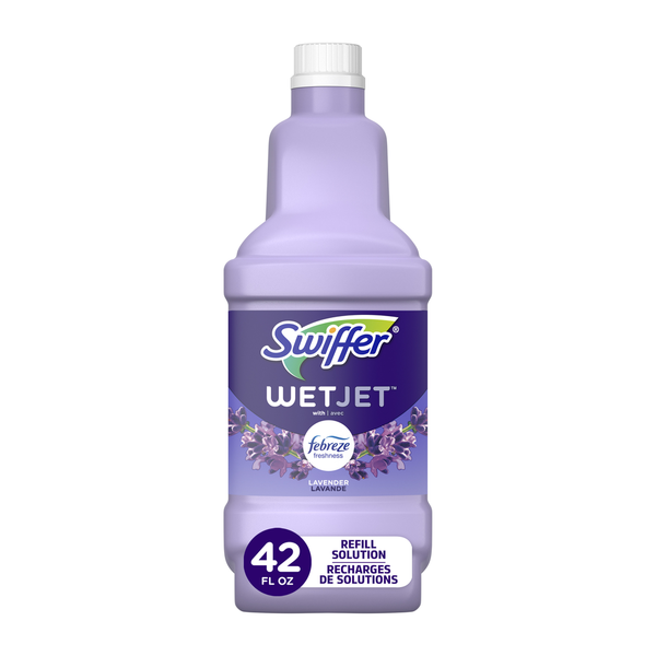 Cleaning Products Swiffer WetJet Multi-Purpose & Hardwood Liquid Cleaner Refill, Lavender hero