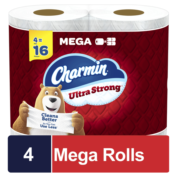 Paper Goods Charmin Ultra Strong Toilet Paper Mega Rolls hero