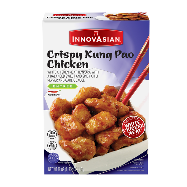 Prepared Meals InnovAsian Crispy Kung Pao Chicken, Frozen Multi-Serve Entrée hero