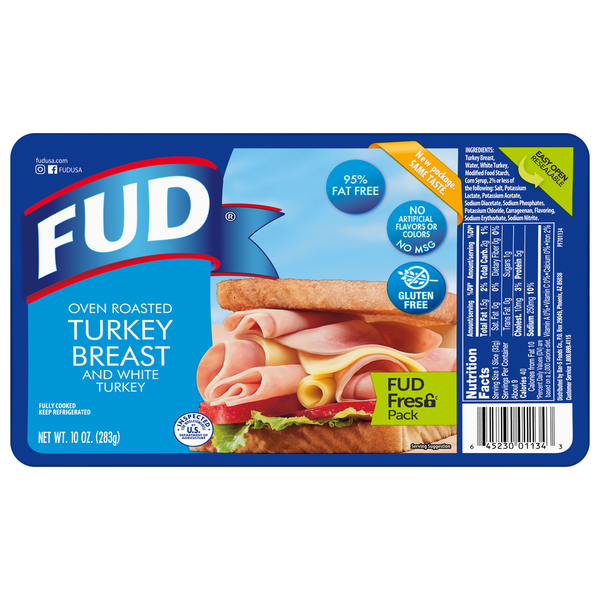 Lunch Meat FUD Turkey Breast, Oven Roasted hero