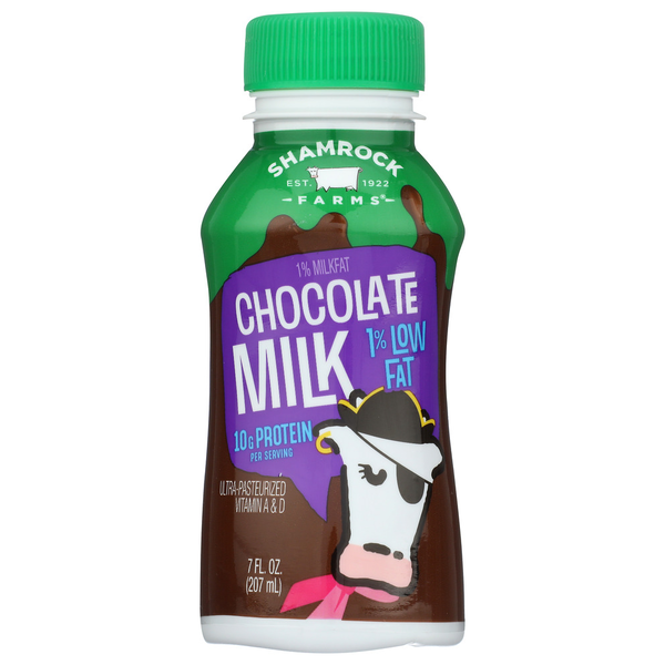 Milk Shamrock Farms 7Oz 1% Lowfat Chocolate Milk hero