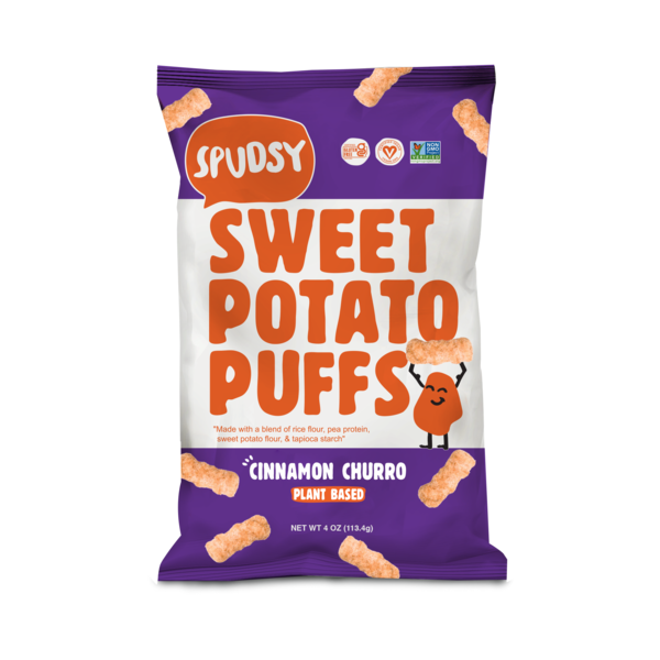 Chips & Pretzels Spudsy Sweet Potato Puffs, Cinnamon Churro hero