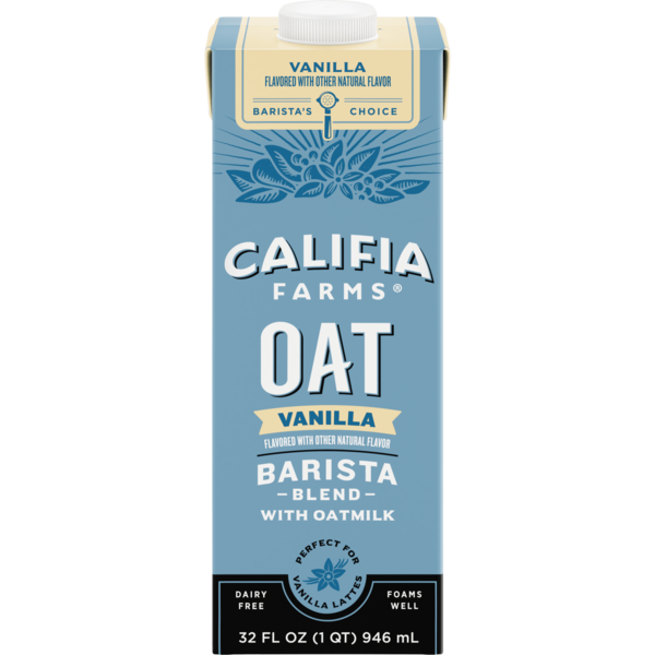 Califia Farms Vanilla Oat Barista Blend hero