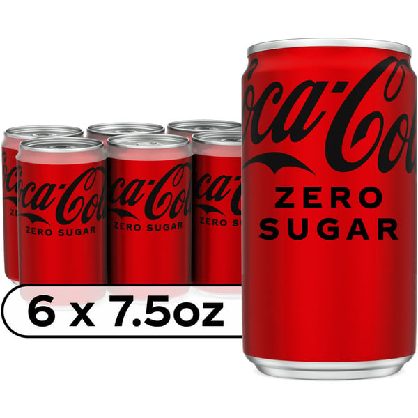 Soda Coca Cola Zero Sugar Cola Mini Cans hero