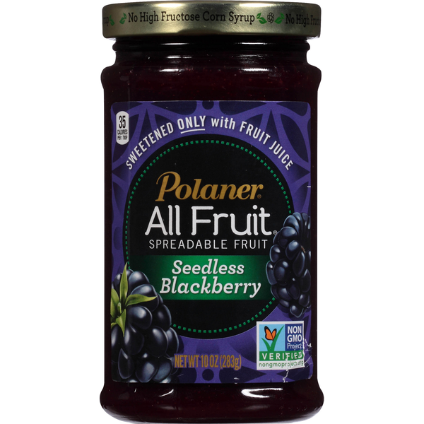 Spreads Polaner Seedless Blackberry Spreadable Fruit hero