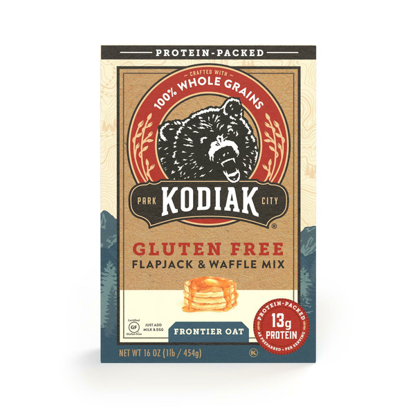 Doughs, Gelatins & Bake Mixes Kodiak Gluten Free Frontier Oat Flapjack & Waffle Mix hero