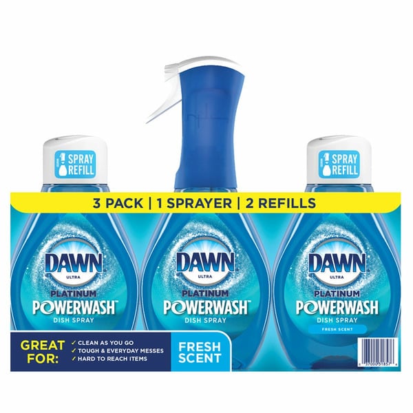 Cleaning Products Dawn Platinum Power Wash Dish Spray, 16 oz with 32 oz Refill hero