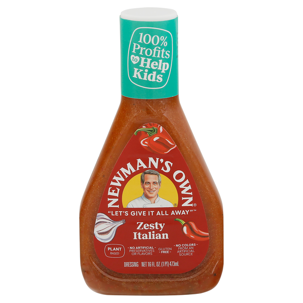 Salad Dressing & Toppings Newman's Own Dressing, Zesty Italian hero