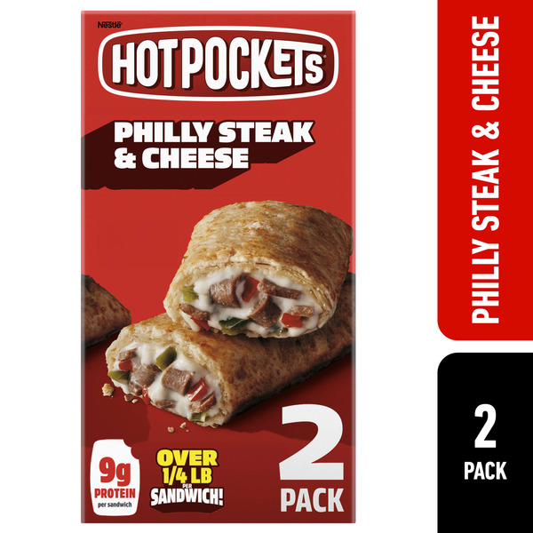 Frozen Hot Pockets Philly Steak And Cheese Frozen Sandwiches hero