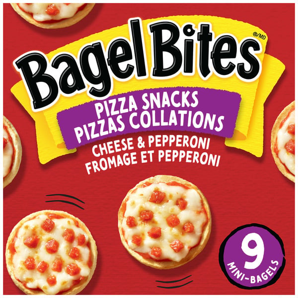 Frozen Pizza HEINZ Bagel Bites Cheese & Pepperoni Frozen Pizza Snacks hero