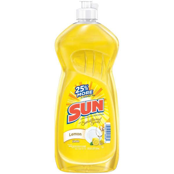 Dish Detergents Sun Dishwashing Liquid, Lemon hero