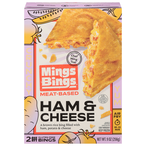 MingsBings Bings, Ham & Cheese, Meat-Based, Crunchy hero