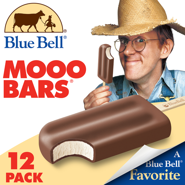 Ice Cream & Ice Blue Bell Mooo Bars hero