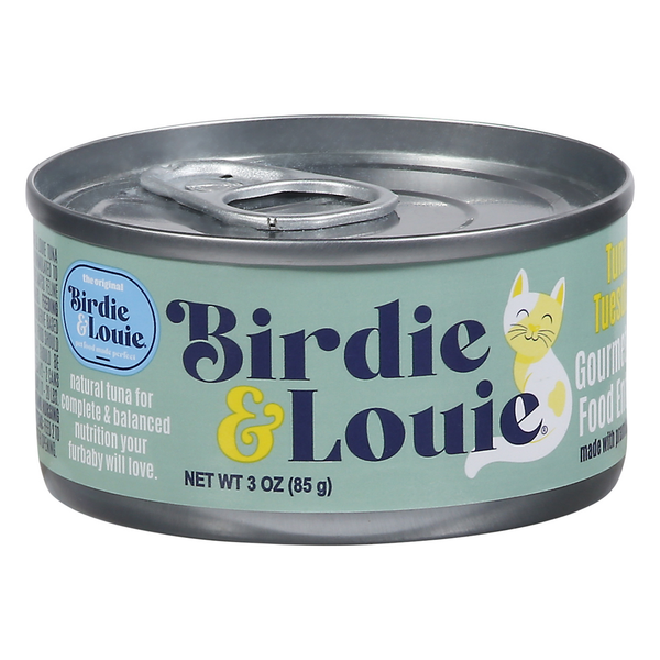 Cat Food & Care Birdie & Louie Cat Food Entree, Gourmet, Tuna Tuesday hero