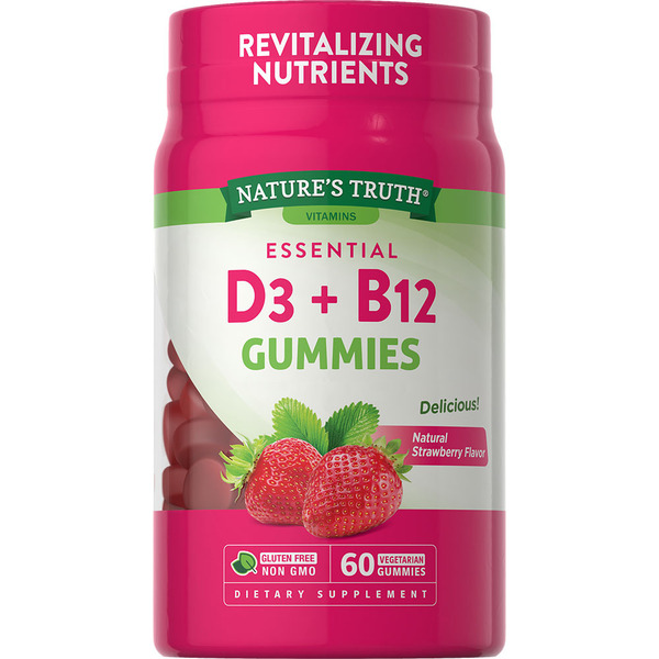 Energy & Granola Bars Nature's Truth Vitamin D3 + B12 Gummies hero