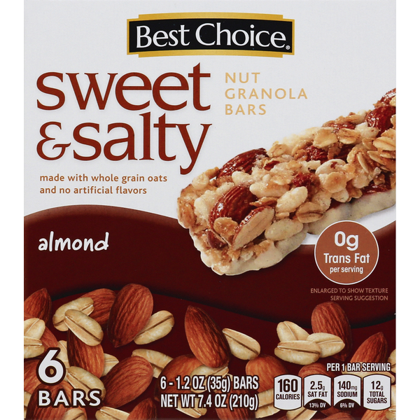 Energy & Granola Bars Best Choice Nut Granola Bar, Almond, Sweet & Salty hero