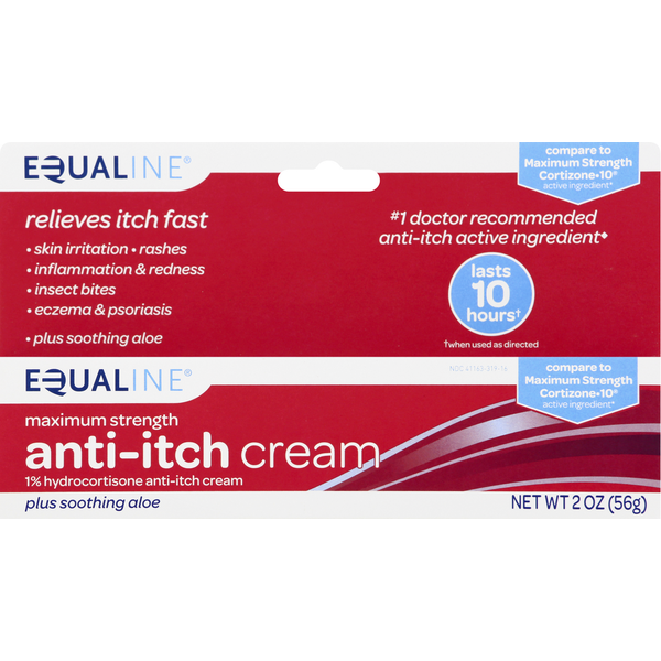 First Aid Equaline Anti-Itch Cream, Maximum Strength hero