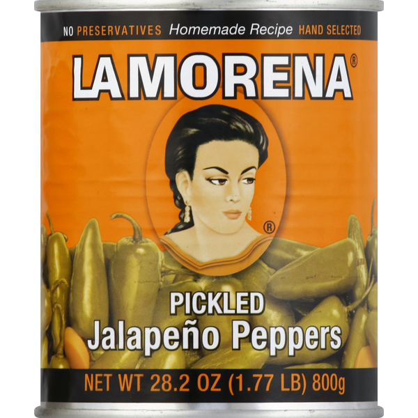 Latino Foods La Morena Jalapeno Peppers, Pickled hero