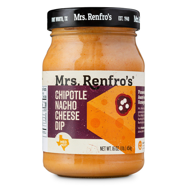 Preserved Dips & Spreads Mrs. Renfro's Chipotle Nacho Cheese Dip, Medium-Hot hero