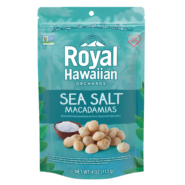 Nuts, Seeds & Dried Fruit Royal Hawaiian Orchards Sea Salt, Macadamias hero