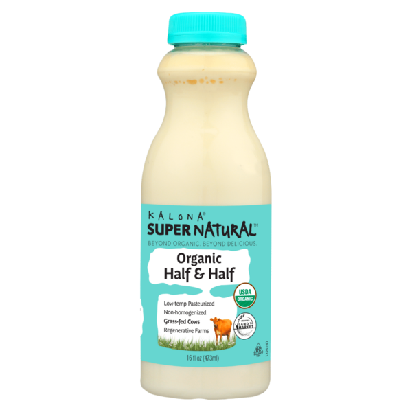 Cream Kalona SuperNatural Organic Half & Half, Grass-fed Cows hero