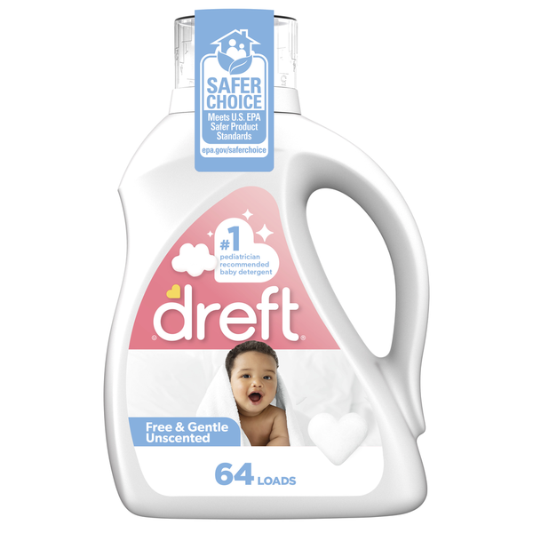 Dreft Free & Gentle Baby Liquid Laundry Detergent hero