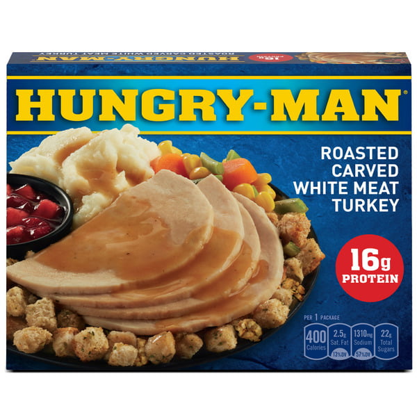 Frozen Meals Hungry-Man Roasted Carved White Meat Turkey Frozen Dinner hero