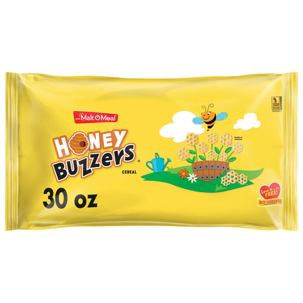 Cereal Malt-O-Meal Honey Buzzers Breakfast Cereal, Super Sized Honey Cereal hero