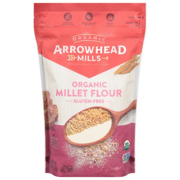 Baking Ingredients Arrowhead Mills Organic Millet Flour, Gluten Free hero