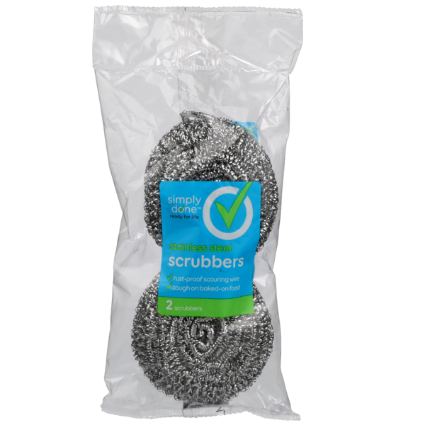 Cleaning Products Simply Done Stainless Steel Scrubbers hero