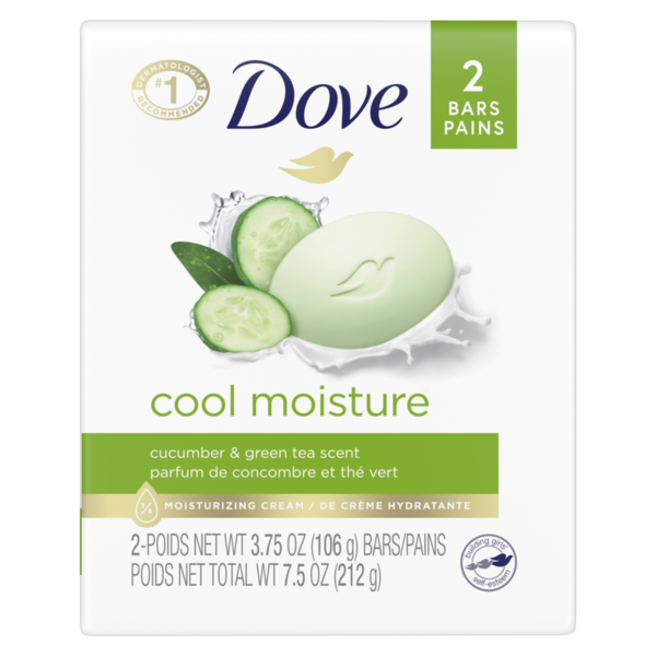 Body Lotions & Soap Dove Beauty Bar Cucumber And Green Tea hero