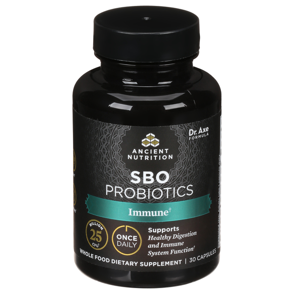 Miscellaneous Supplements Ancient Nutrition SBO Probiotics, Immune, Capsules hero