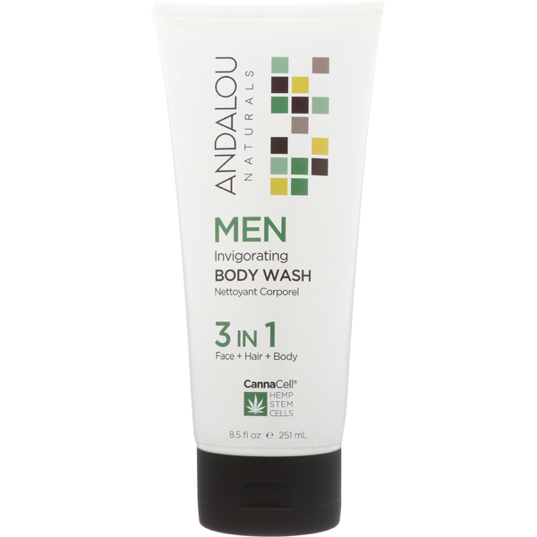 Body Care | Lotion, Sunscreen Andalou Naturals Mens Invigorating Body Wash hero