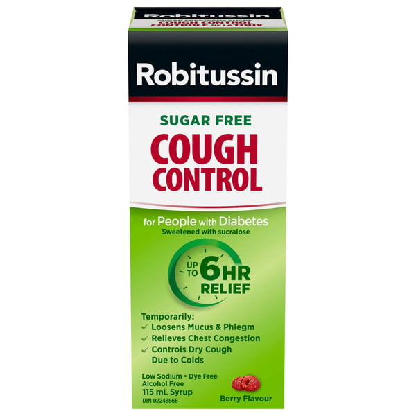 Cough, Cold & Flu Robitussin Cough Control, For Diabetics hero