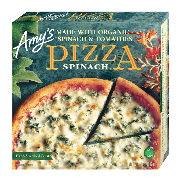 Amy's Kitchen Spinach Pizza hero