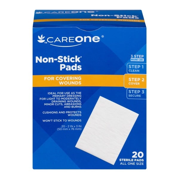 First Aid CareOne Non-Stick Pads - 20 CT hero