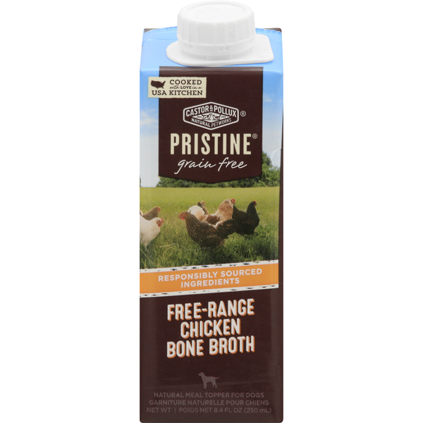 Dog Food & Care Castor & Pollux PRISTINE Chicken Bone Broth, Free-Range hero