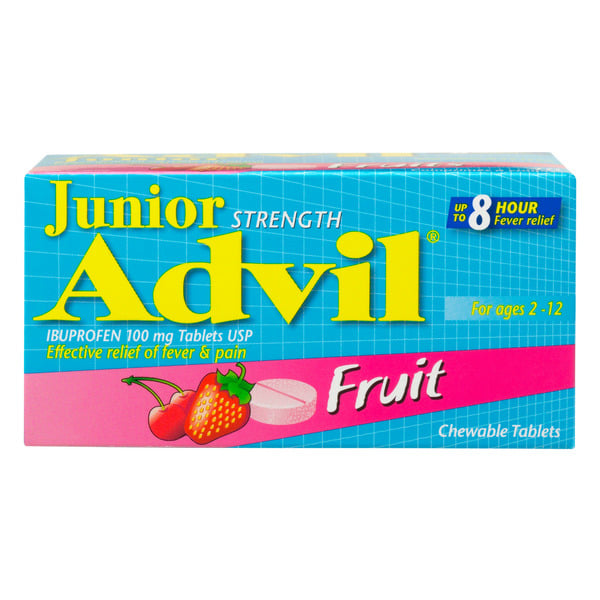 Muscles, Joints & Pain Relief Advil - Children Jr  Chews, Fruit hero