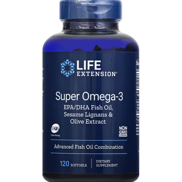 Vitamins & Supplements Life Extension Super Omega-3, Advanced Fish Oil Combination, Softgels hero