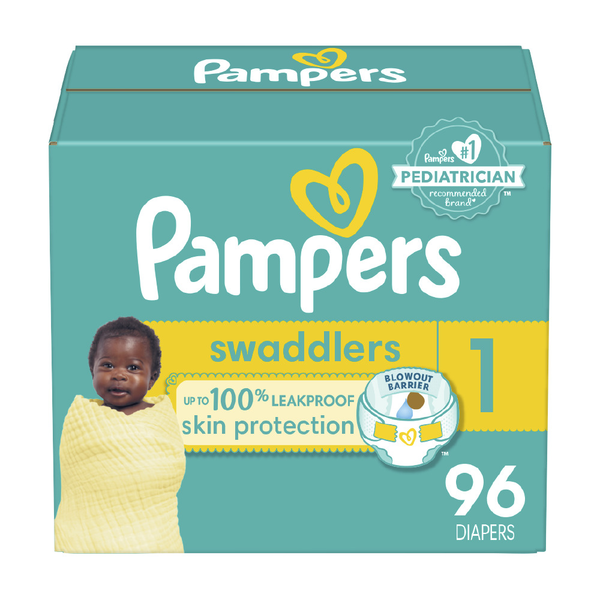 Pampers Swaddlers Diaper Size 1 hero