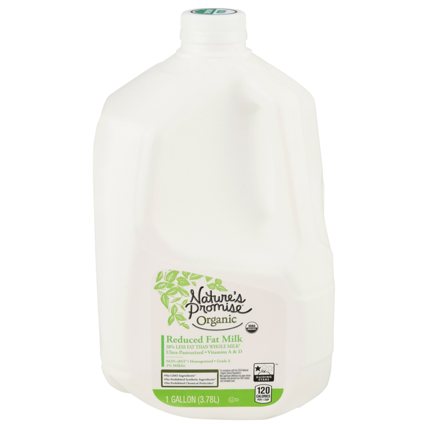 Milk, Soy & Lactose Free Nature's Promise Organic Milk, 2% Reduced Fat hero