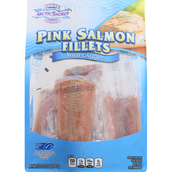 Packaged Seafood Arctic Shores Pink Salmon Fillets, Wild Caught hero