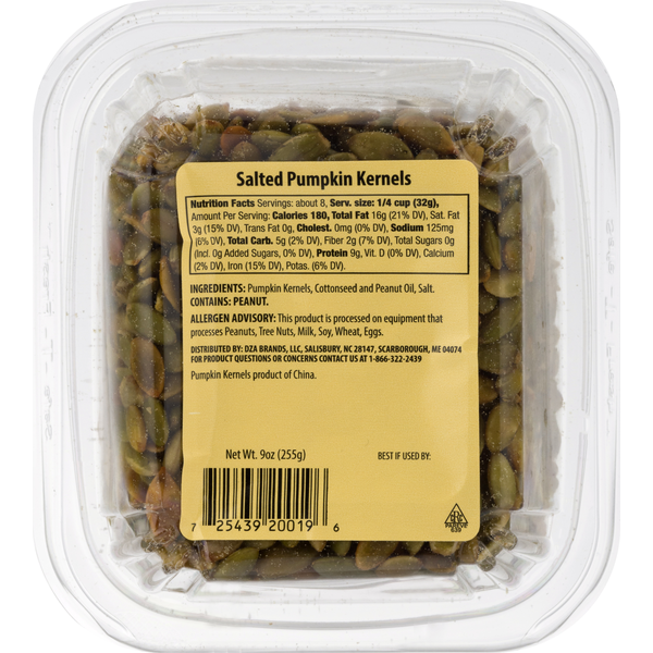 Produce Nuts & Snacks Taste of Inspirations Roasted and Salted Pumpkin Seeds hero