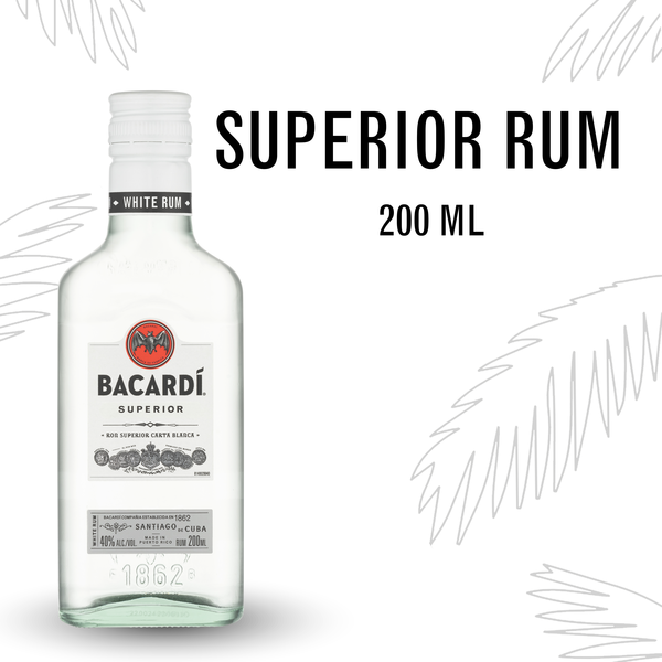 Spirits Bacardí® Superior White Rum, Gluten Free hero