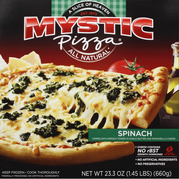 Frozen Pizza Mystic Pizza Pizza, Spinach hero