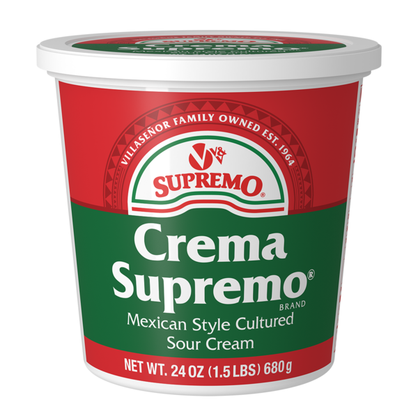 V&V Supremo Crema Supremo, Mexican Style Sour Cream hero