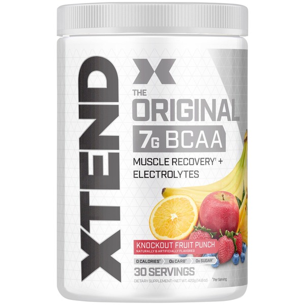 Intra/Post Workout & Recovery XTEND Scivation BCAAs Knockout Fruit Punch 30 Servings hero